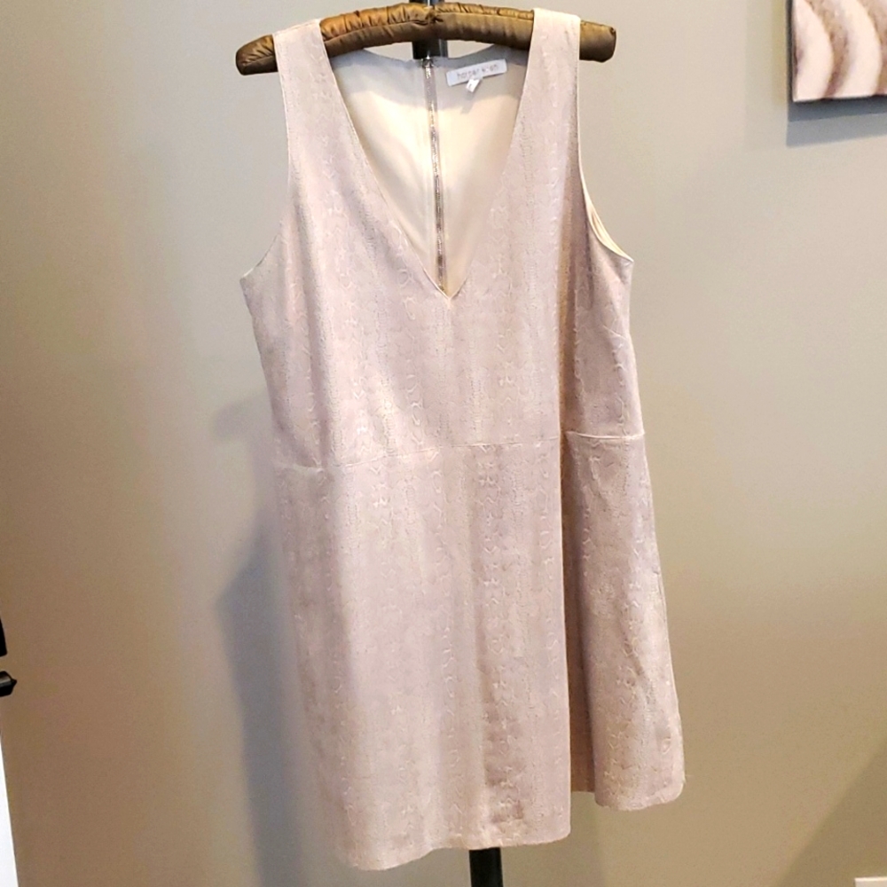 Harper Wren Elegant Cream Midi Dress